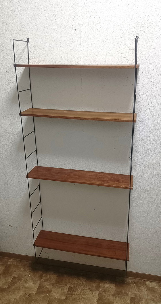 Image 1 of Groot Vijftiger Jaren Wandrek Met 4 Planken 