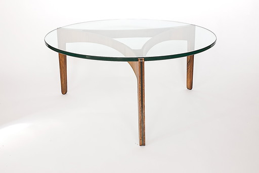 Rozenhouten salontafel van Sven Ellekaer voor Christian Linneberg 1960