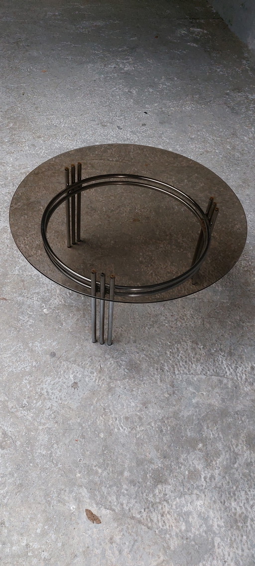 Mid-century chrome space age coffee table