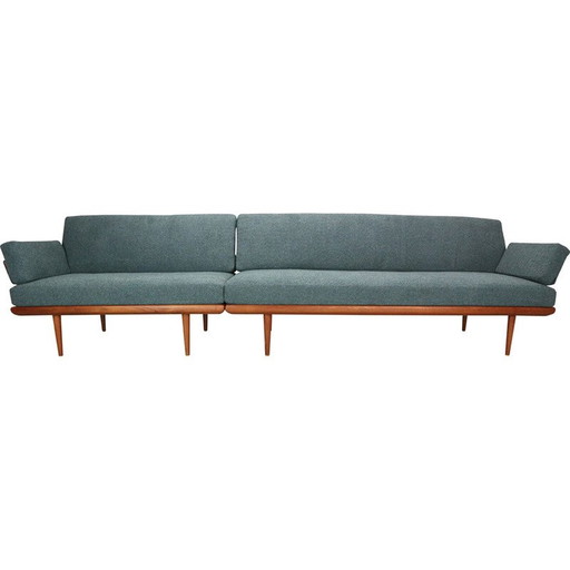 Vintage teakhouten "Minerva" woonkamer set door Peter Hvidt en Olga Molgaard Nielsen, 1960