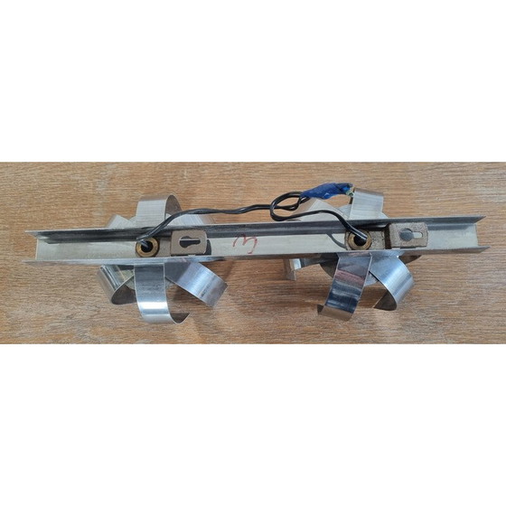 Image 1 of Vintage "Fleur de lumière" wandlamp in verchroomd aluminium van Jacqueline Trocmé voor Oxar, 1970