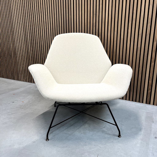 Italian Lotus Lounge Chair by Augusto Bozzi for Saporiti, 1960s