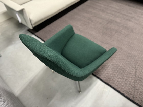 Image 1 of Montis Enzo Fauteuil groen stof Draai stoel 