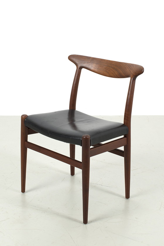 Image 1 of 4x ‘ans Wegner 'W2’  stoelen