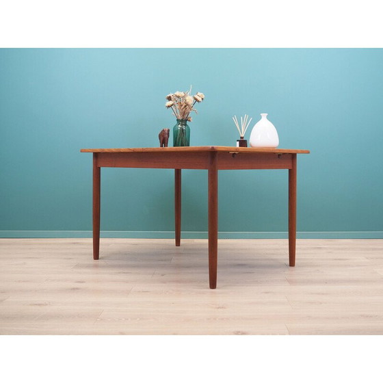 Image 1 of Teakhouten tafel, Deens ontwerp, jaren 1960, productie: Denemarken