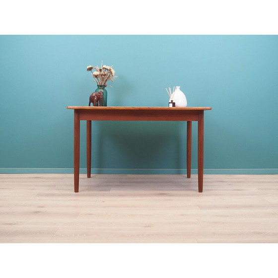 Image 1 of Teakhouten tafel, Deens ontwerp, jaren 1960, productie: Denemarken