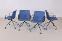 4x Gispen Nomi stoel blauw