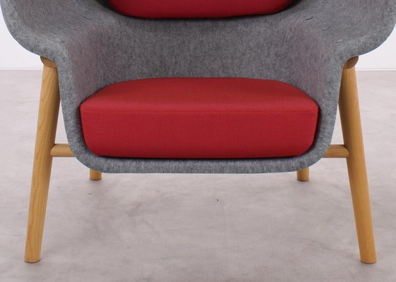 Image 1 of 2X De Vorm Pod Privacy Fauteuil Grijs/Rood