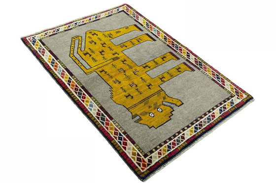Image 1 of Handgeknoopt Gabbeh nomadisch tapijt - 155 X 113 cm