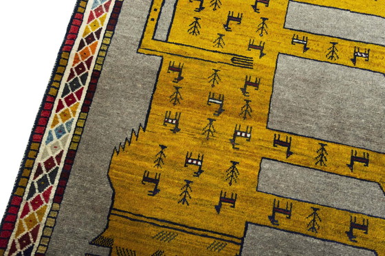 Image 1 of Handgeknoopt Gabbeh nomadisch tapijt - 155 X 113 cm