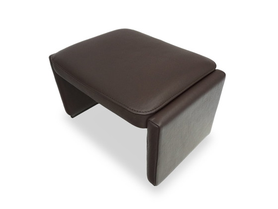 Image 1 of De Sede Ds 50 Kruk Buffelleer Bruin Ottomaan Fauteuil