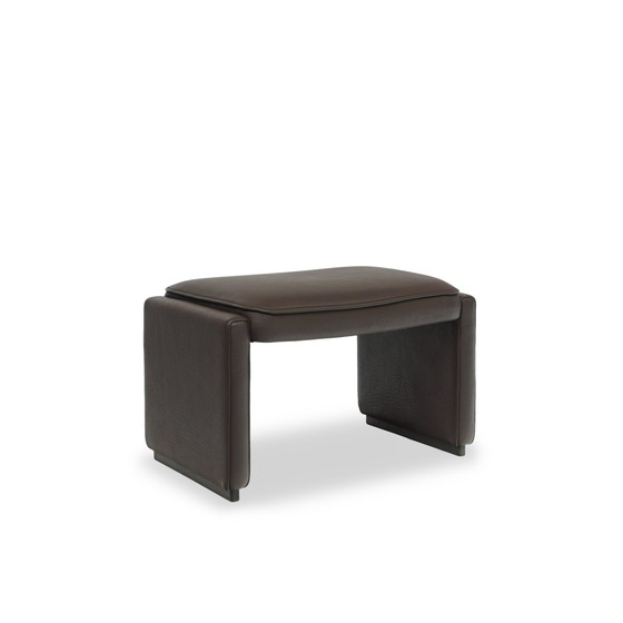 Image 1 of De Sede Ds 50 Kruk Buffelleer Bruin Ottomaan Fauteuil