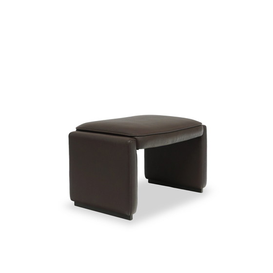 Image 1 of De Sede Ds 50 Kruk Buffelleer Bruin Ottomaan Fauteuil