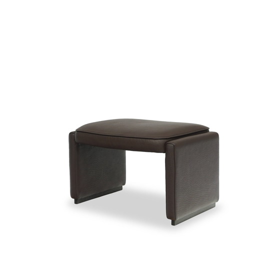 Image 1 of De Sede Ds 50 Kruk Buffelleer Bruin Ottomaan Fauteuil