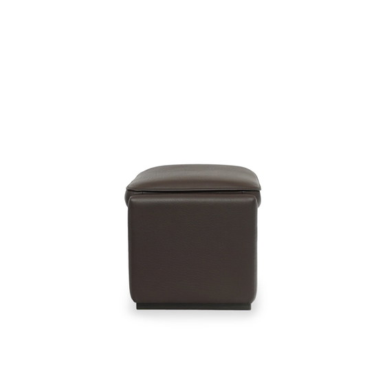 Image 1 of De Sede Ds 50 Kruk Buffelleer Bruin Ottomaan Fauteuil