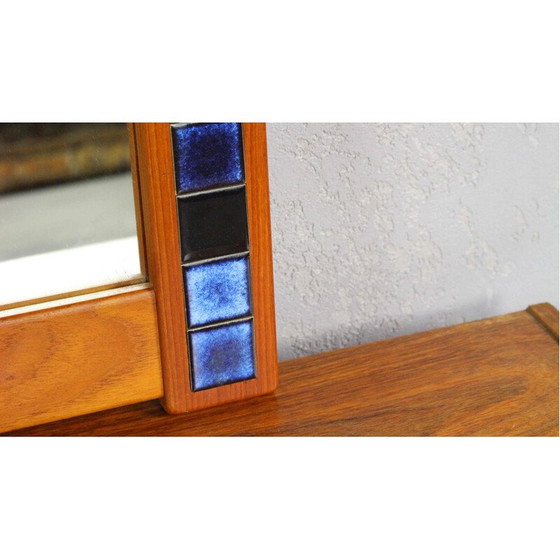 Image 1 of Deense vintage kaptafel van teakhout, jaren 1960