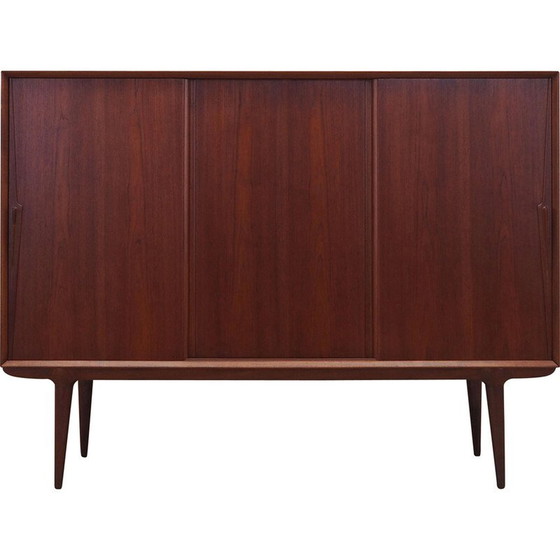 Image 1 of Vintage teakhouten highboard van Omann Jun, 1970