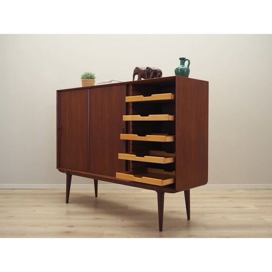 Image 1 of Vintage teakhouten highboard van Omann Jun, 1970