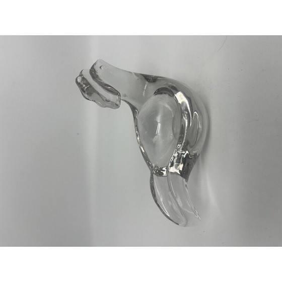 Image 1 of Vintage kippenzak in kristal, 1970