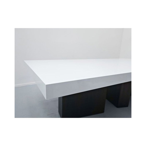 Image 1 of Grote vintage gelakte eettafel door Iceberg Architecture Studio