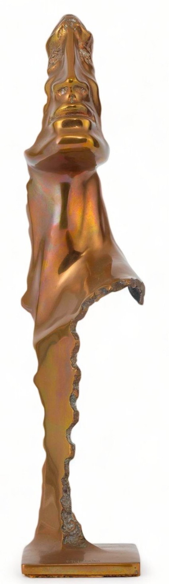 Image 1 of Louis Molinari (1932)Bronzen Sculture "Visage De Profil" Gedeeltelijk