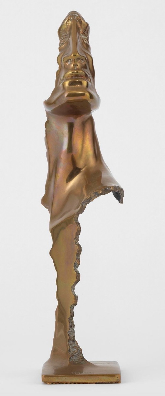 Image 1 of Louis Molinari (1932)Bronzen Sculture "Visage De Profil" Gedeeltelijk
