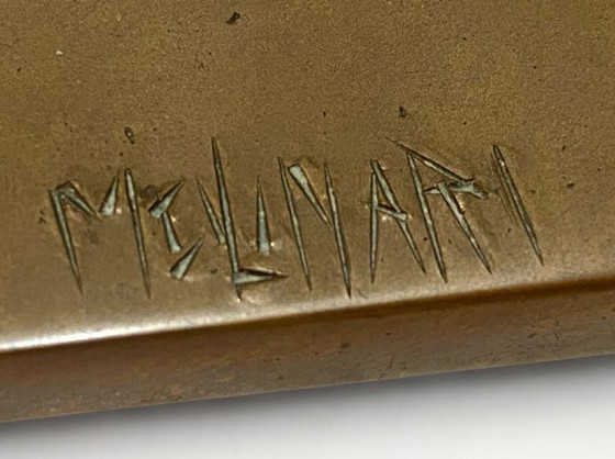 Image 1 of Louis Molinari (1932)Bronzen Sculture "Visage De Profil" Gedeeltelijk