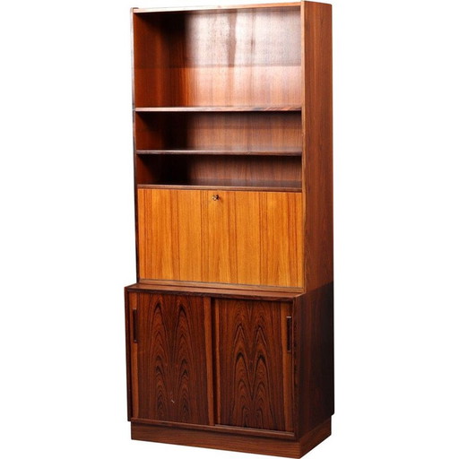 Vintage palissander boekenkast door Es Mobler voor Silkeborg, Denemarken