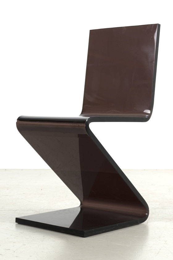 Image 1 of 3x Vintage plexiglazen Z-stoelen, set