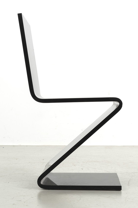 Image 1 of 3x Vintage plexiglazen Z-stoelen, set