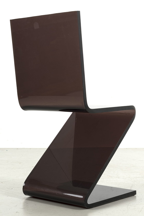 Image 1 of 3x Vintage plexiglazen Z-stoelen, set