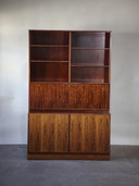 Omann Jun secretaire boekenkast palissander 1960s