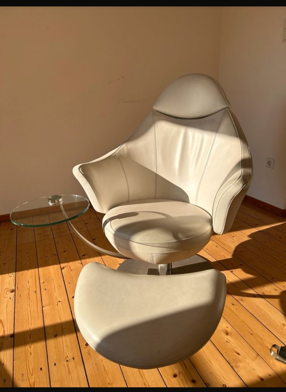 Image 1 of Ip-Design Relax leren fauteuil Satellite