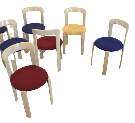 Image 1 of 8x Bruno Rey model 3300 stoel stoelen vintage