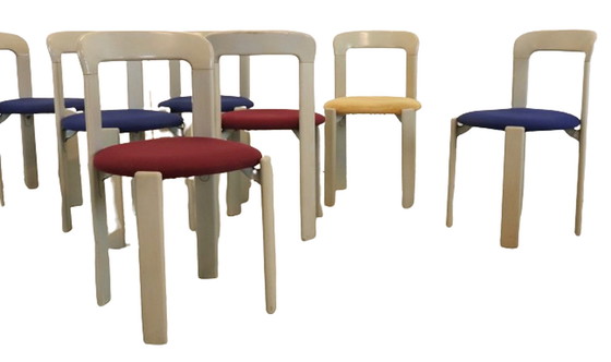 Image 1 of 8x Bruno Rey model 3300 stoel stoelen vintage