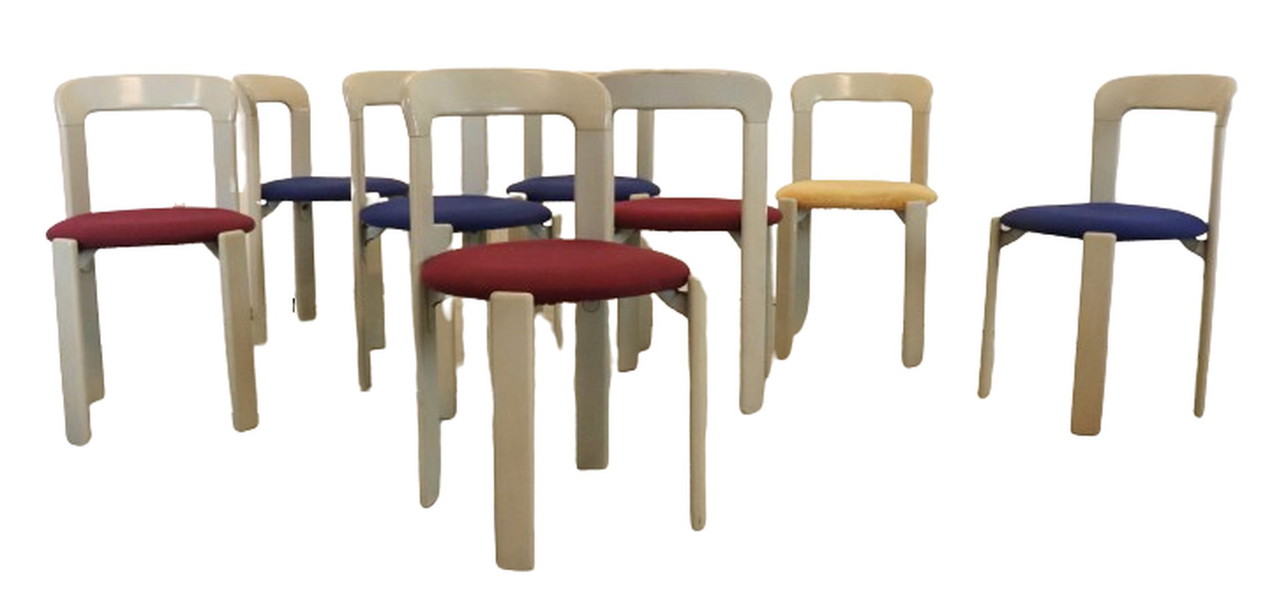 8x Bruno Rey model 3300 stoel stoelen vintage