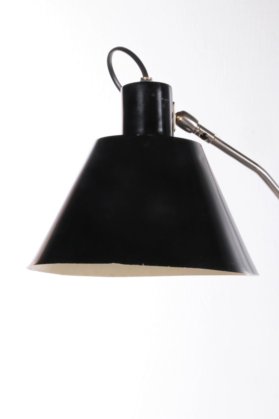 Image 1 of Artiforte Magneto vloerlamp ontwerp van H.Fillekes Jaren50 Nederland