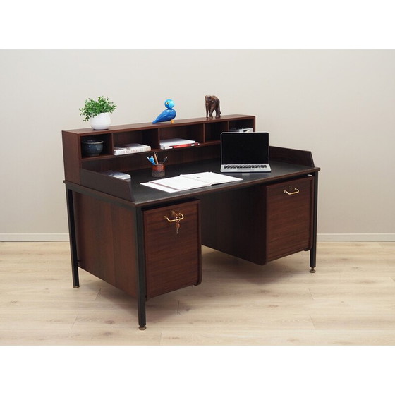 Image 1 of Vintage eikenhouten bureau, Denemarken 1970