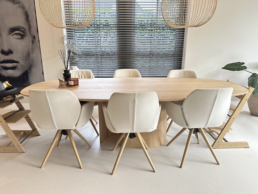 4x Table du Sud Eetkamerstoelen