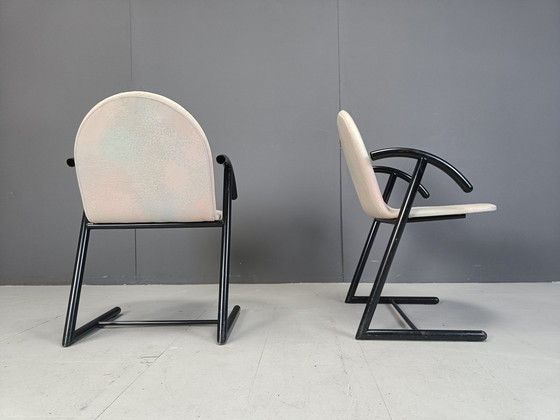 Image 1 of Postmoderne eetkamerstoelen, 1980S