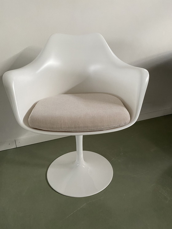 Image 1 of 2x Vervangend Kussen Tulip Armchair - Creme kleur