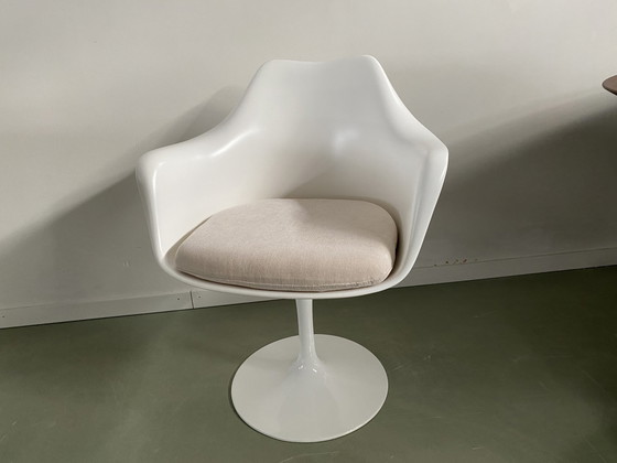 Image 1 of 2x Vervangend Kussen Tulip Armchair - Creme kleur