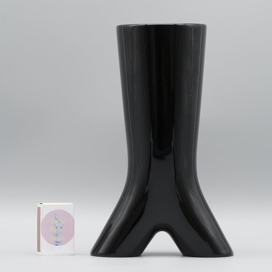 Image 1 of Rosenthal Studio Linie Glossy Porcelaine Noire Spirit Vaas Trio By Platt & Young