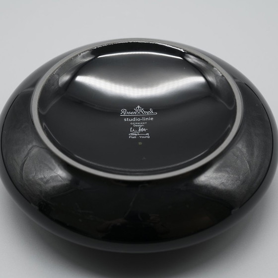 Image 1 of Rosenthal Studio Linie Glossy Porcelaine Noire Spirit Vaas Trio By Platt & Young