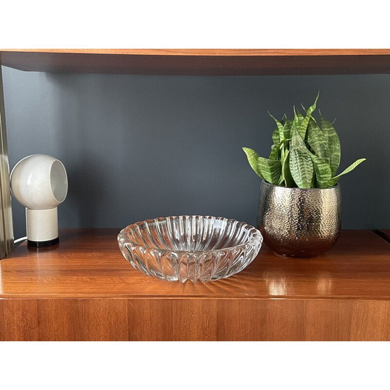 Image 1 of Vintage kom van gegoten glas door Pierre d'Avesn, Frankrijk 1930