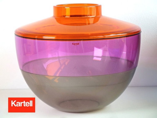 Kartell Shibuya Vaas Fruitschaal Oranje-Violet-Smoke │ Nieuw