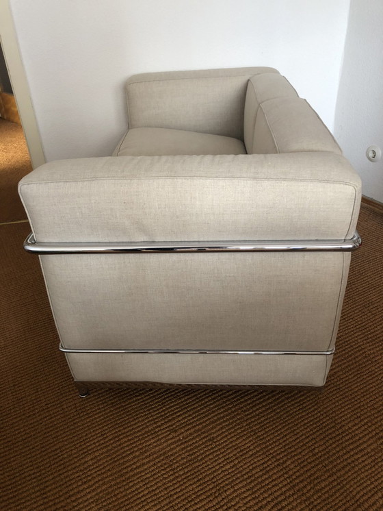 Image 1 of Le Corbusier Cassina Lc 2 Bank 2 zits