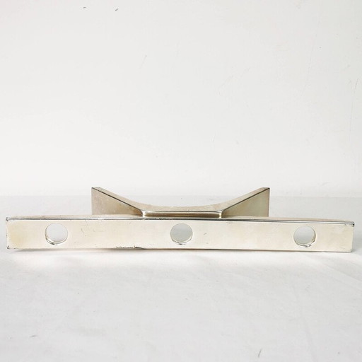 Vintage metalen kandelaar van Kurt Radke voor Wmf, Duitsland 1960