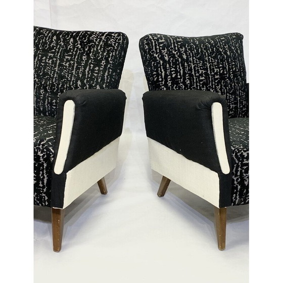 Image 1 of Paar vintage kubusvormige fauteuils, Duitsland 1960