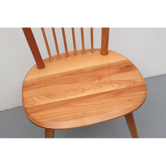Image 1 of Vintage massief kersenhouten stoel van Albert Haberer voor Fleiner, Duitsland 1950
